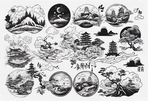 “I took another step, as I walk out the door on this endless road behind me” tattoo idea