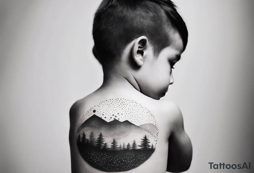 a child who carries the earth on his back tattoo idea