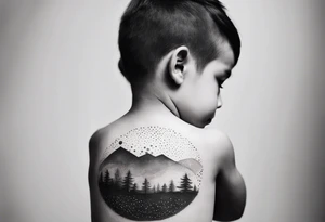 a child who carries the earth on his back tattoo idea