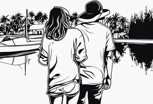 Represente la distance entre 2 personnes qui s aiment dans une goutte d eau tattoo idea