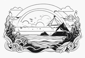 Sea tattoo tattoo idea