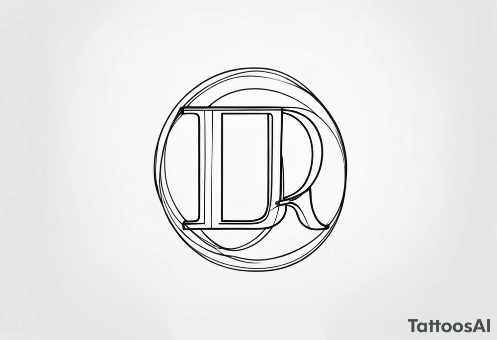 J R letters tattoo idea