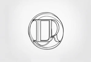 J R letters tattoo idea