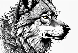 Wolf tattoo idea