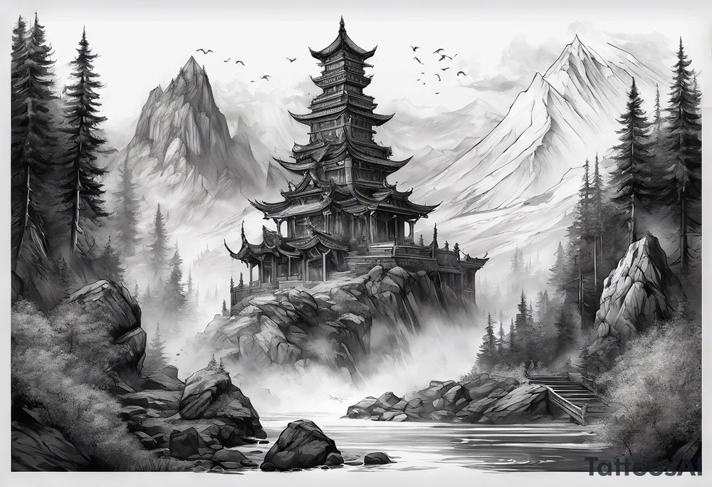 Valhalla  mist fog tattoo idea