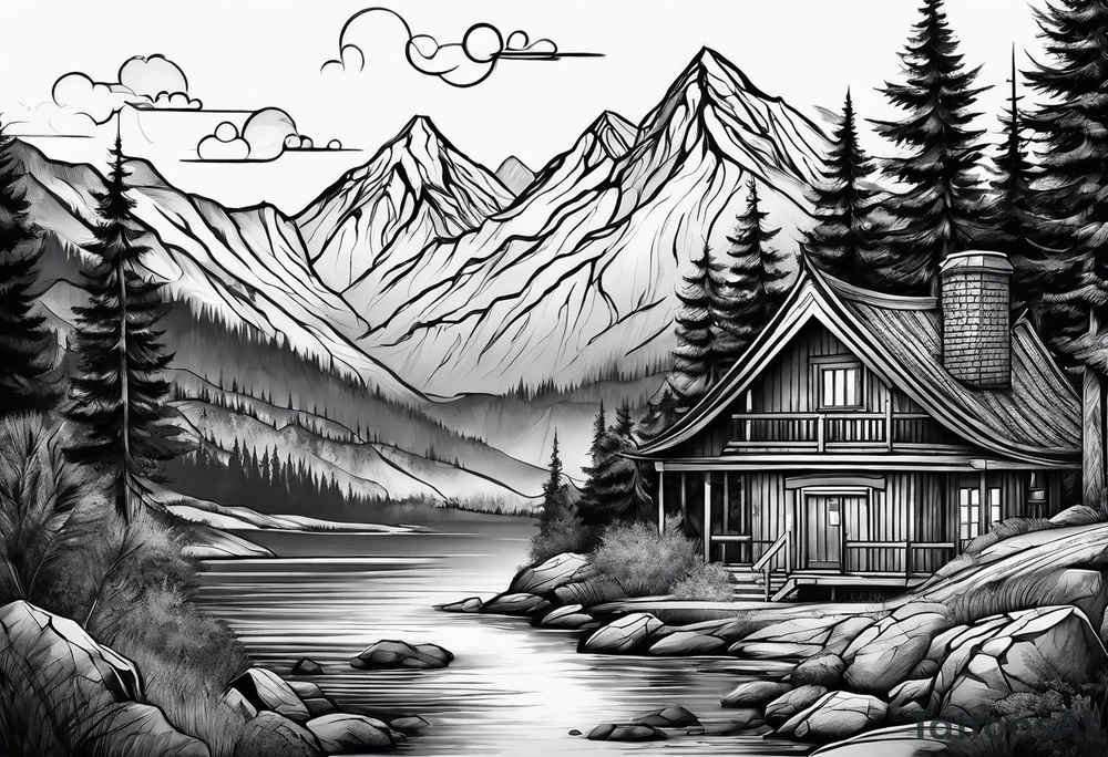 Mountain View tattoo idea