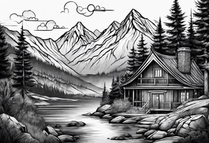 Mountain View tattoo idea