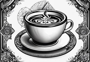 caffeine structure tattoo idea