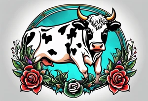 cow wrestling tattoo idea
