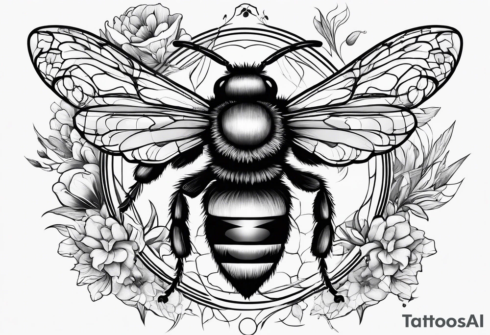 bumble bee tattoo idea