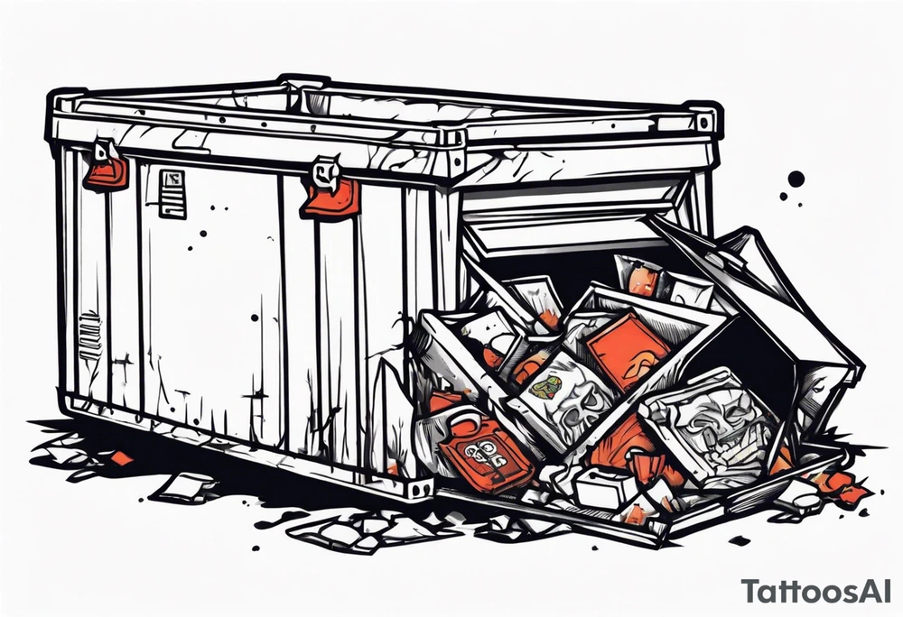 Dead hooker in a dumpster tattoo idea