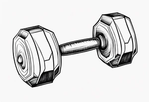dumbell tattoo idea