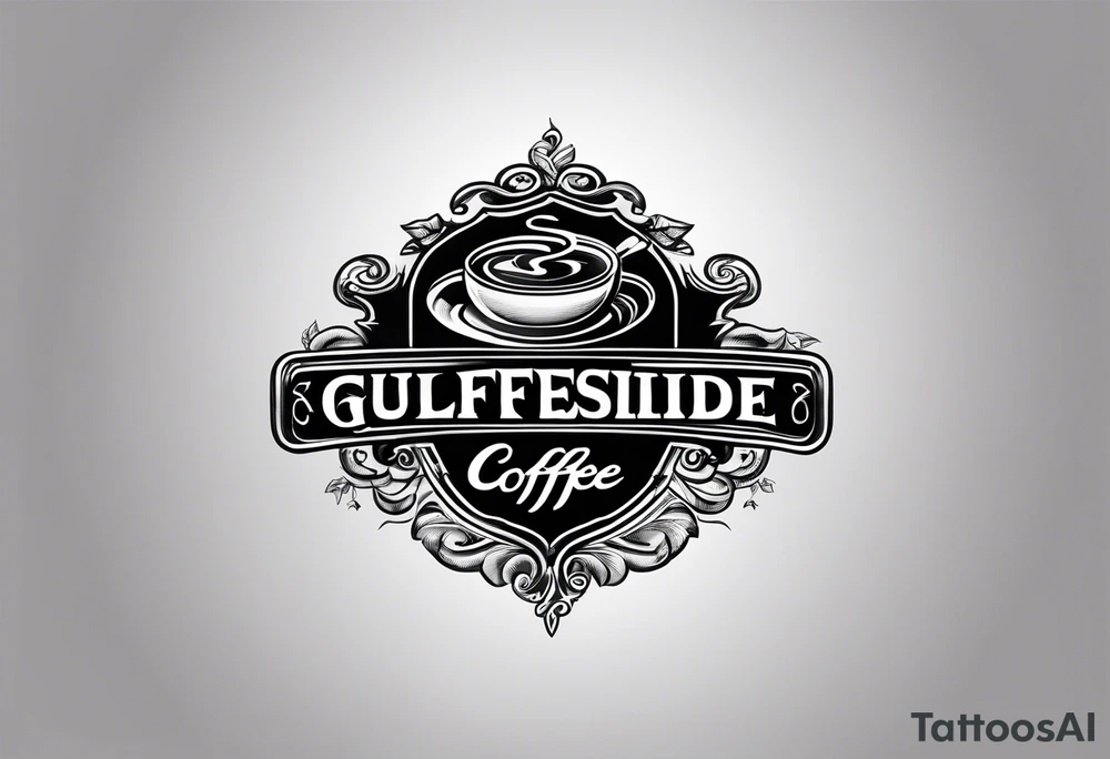 Logo for gulfside coffee tattoo idea