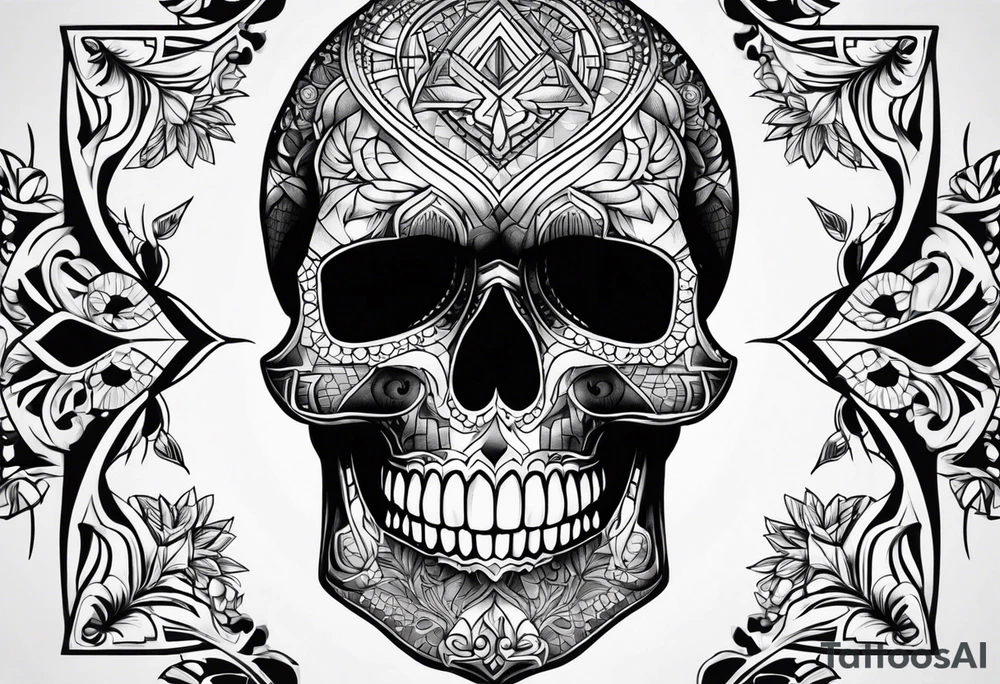 Skull tattoo idea