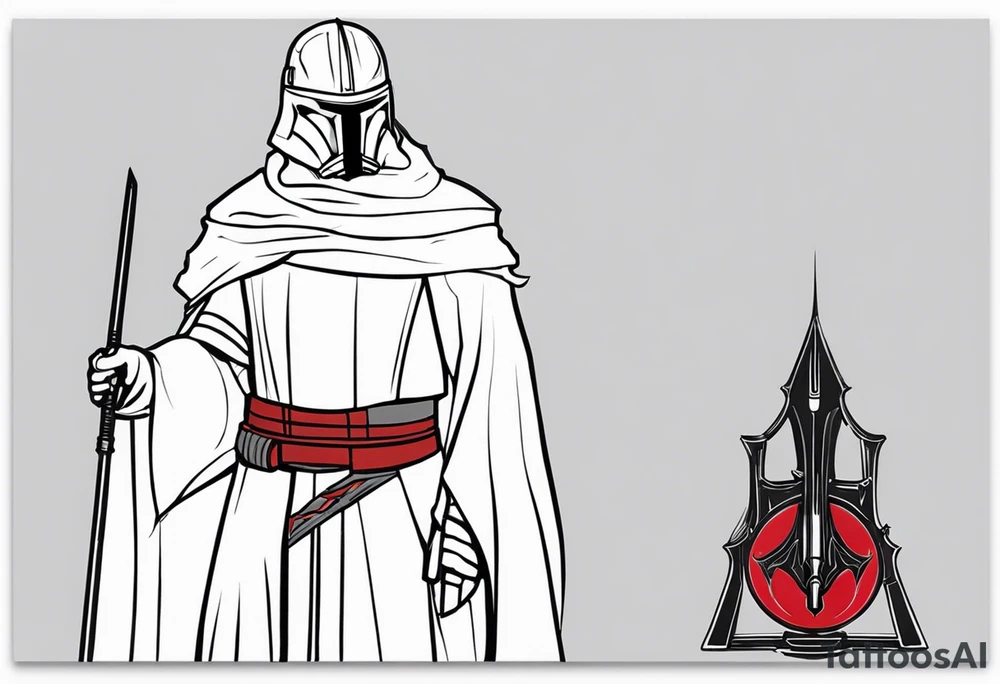 From the video game Star Wars: Knights of the Old Republic 2, “apathy is death” with Darth Nihilus tattoo idea