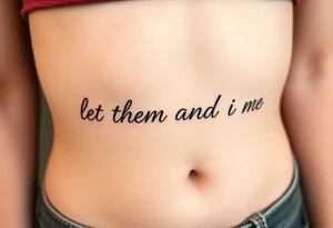 let them and let me tattoo idea