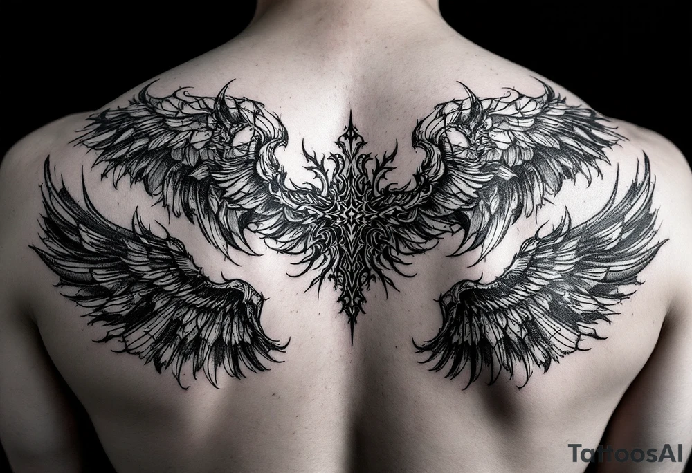 Trangender Angel tattoo idea