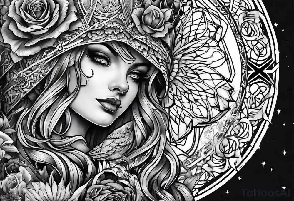 Satanic tattoo idea