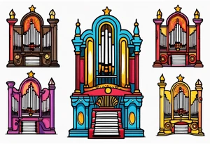 Pipe organ tattoo idea