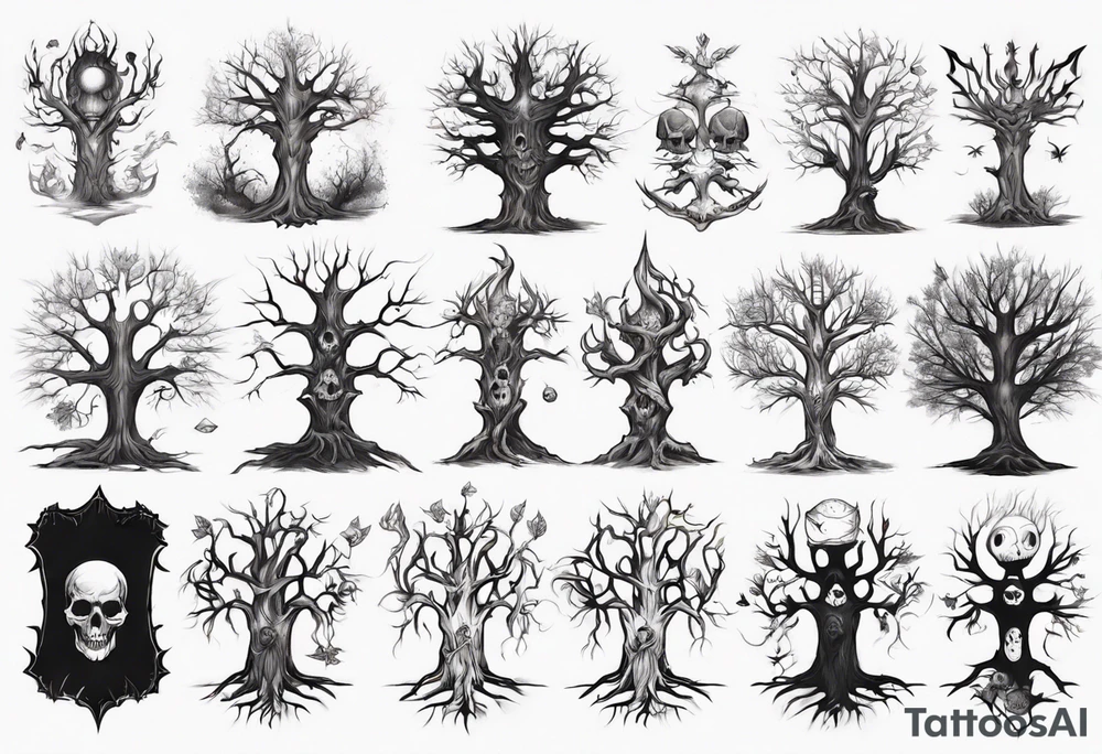 Necromancy tree tattoo idea
