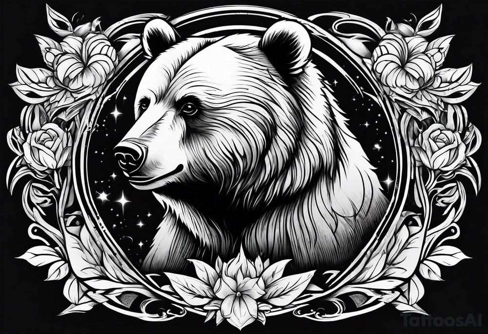 small bear tattoo idea