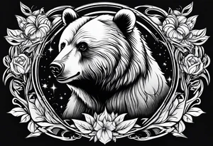 small bear tattoo idea