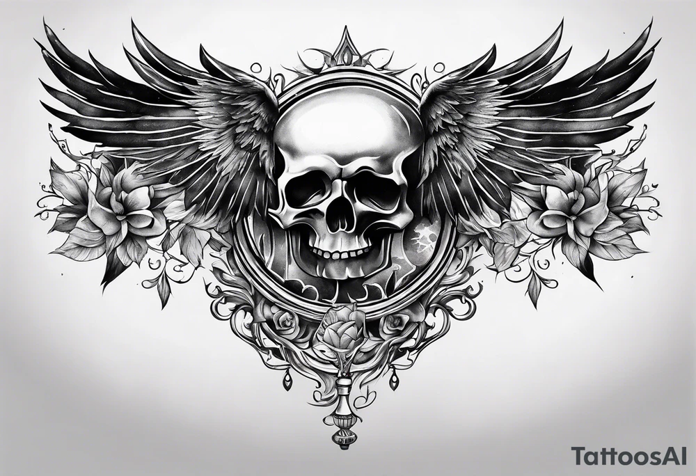 money on fire tattoo idea