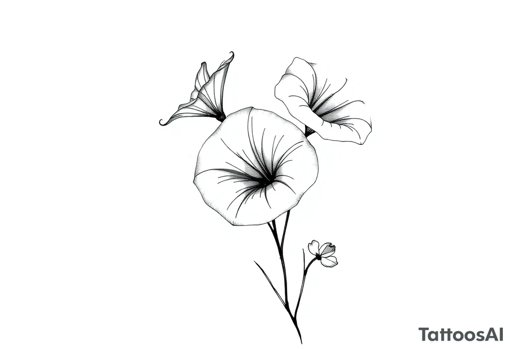 Morning glories tattoo idea