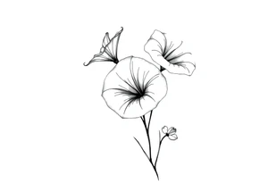 Morning glories tattoo idea