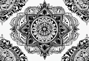 Mandala throat tattoo idea