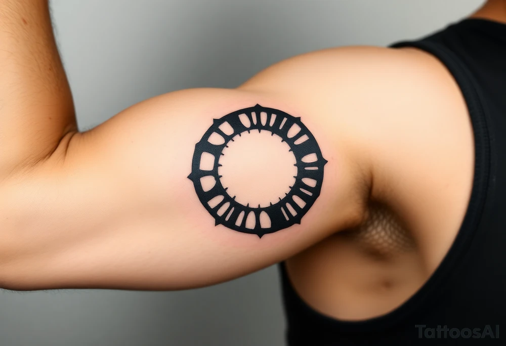 thick Japanese Enso circle tattoo idea