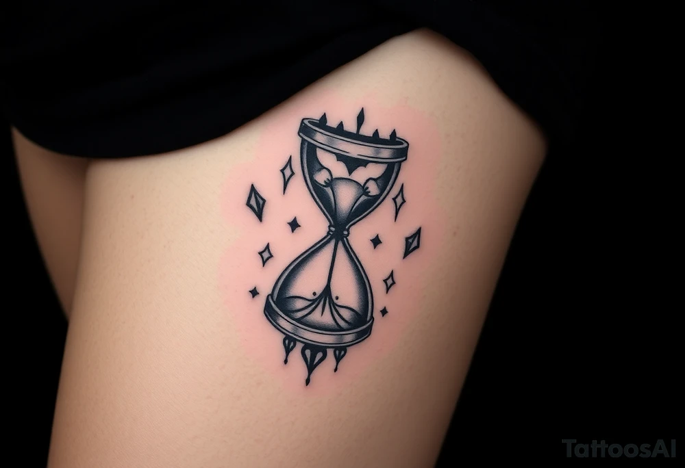 hourglass tattoo idea