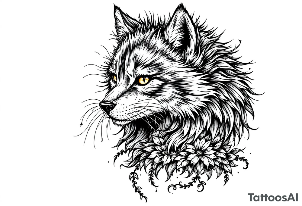 furry girl tattoo idea