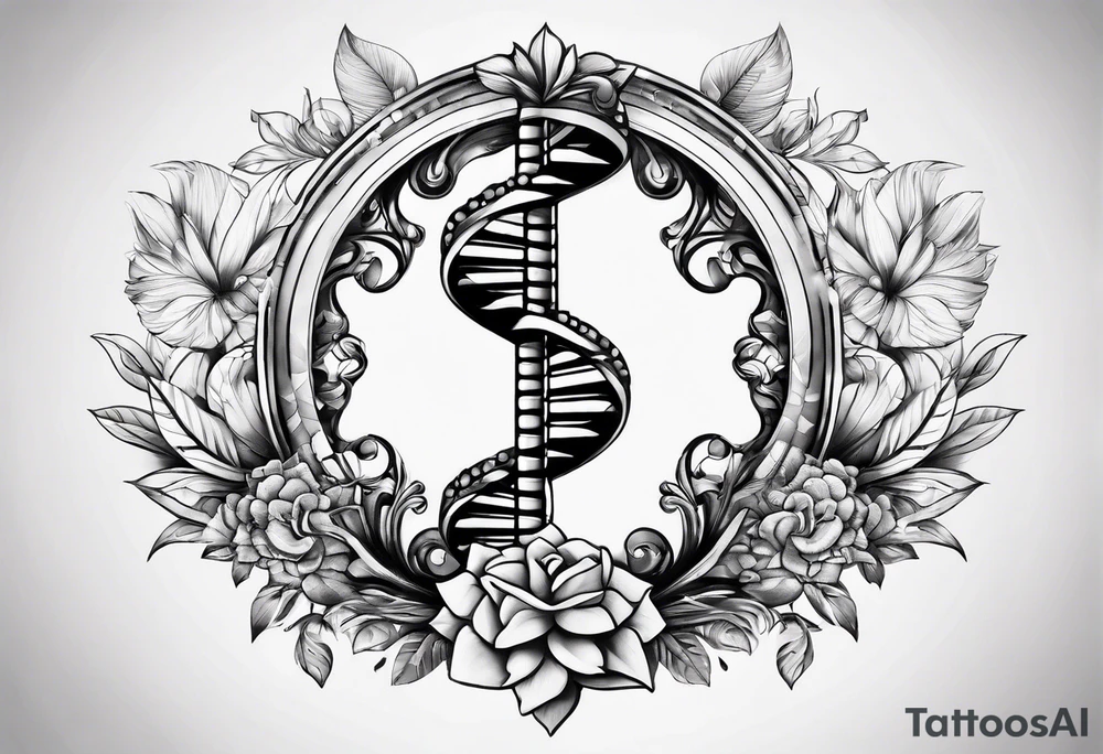 DNA helix tattoo idea
