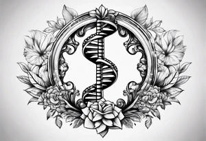 DNA helix tattoo idea