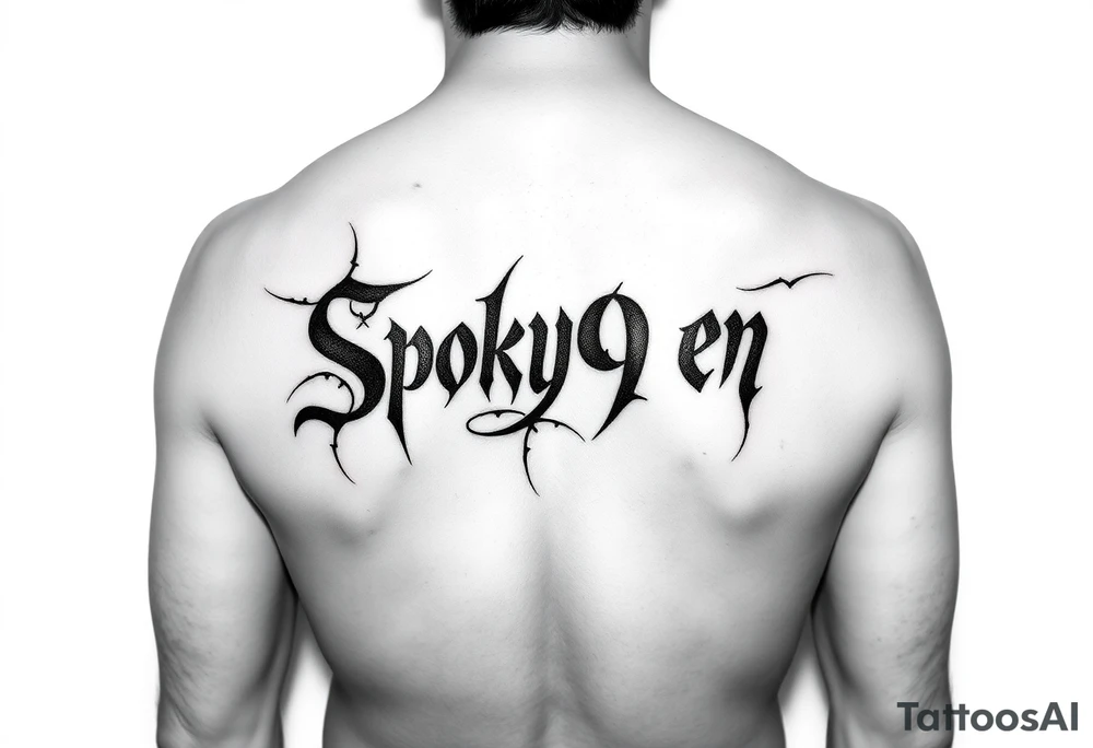 Spooky m9n phrase thigh tattoo i tattoo idea