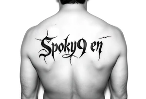 Spooky m9n phrase thigh tattoo i tattoo idea