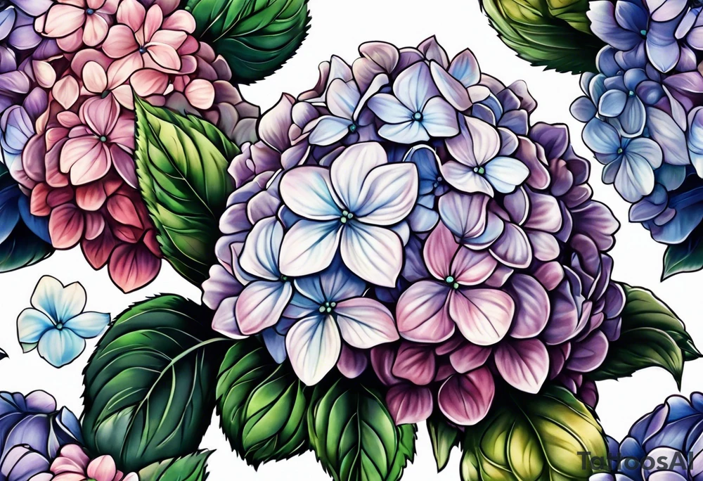 Hydrangea tattoo idea