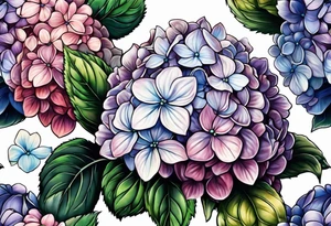 Hydrangea tattoo idea