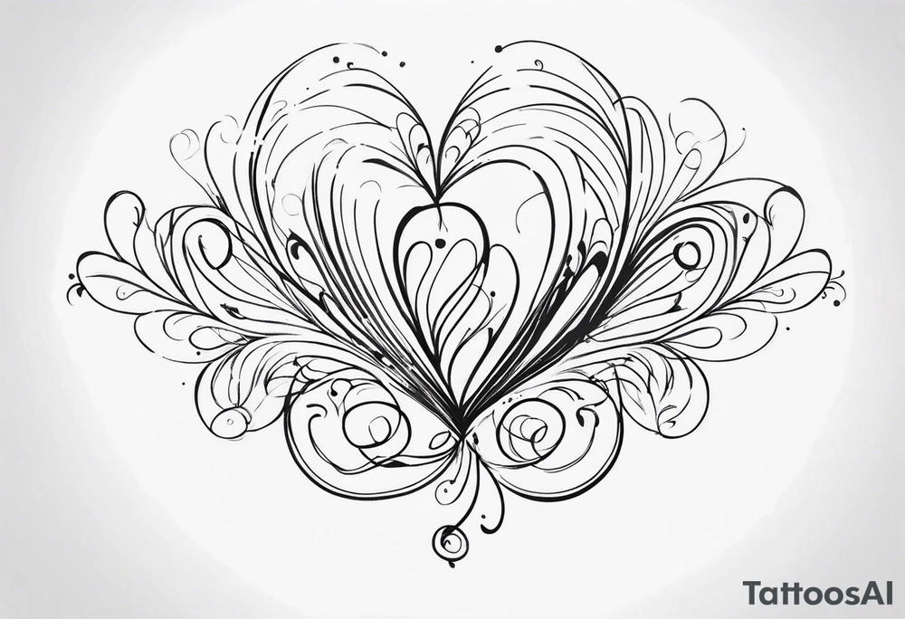 Fine swirls tattoo idea