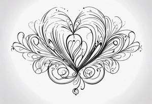 Fine swirls tattoo idea
