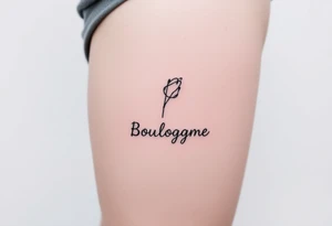 Boulogne, with name underneath tattoo idea