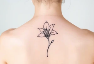 White lilly tattoo idea