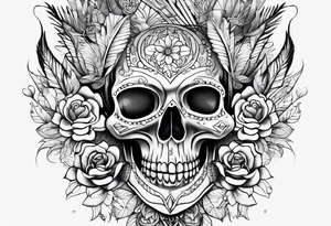 Girly fine line tattoo idea