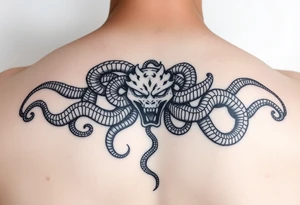 Medusa snakes tattoo idea