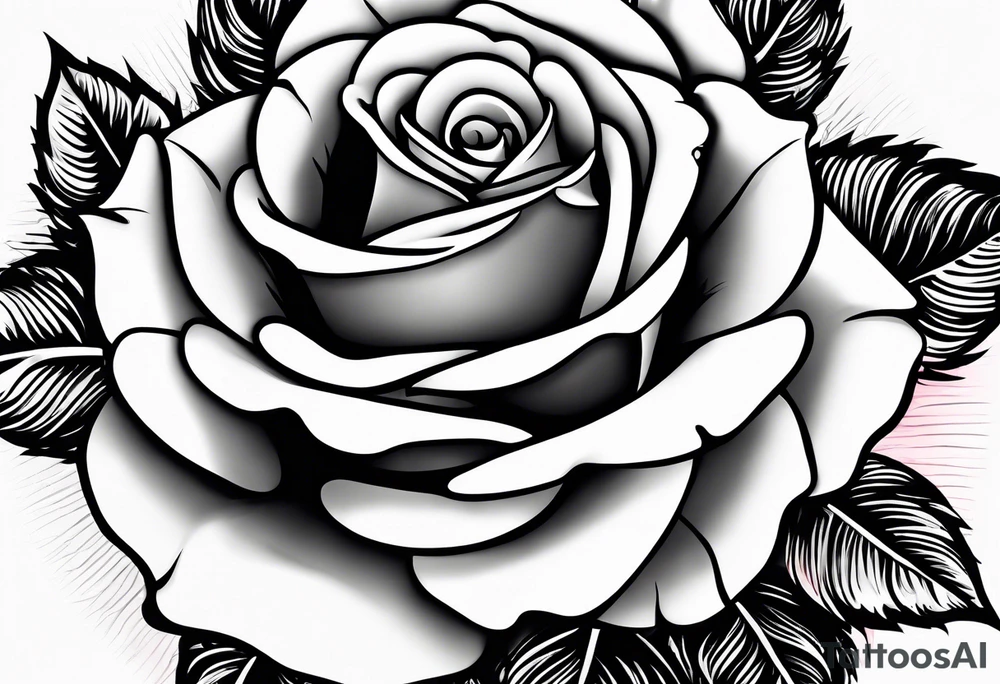 a rose tattoo idea