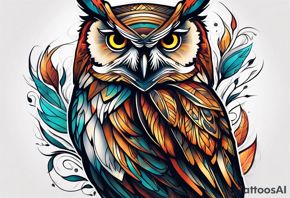 Owl tattoo idea