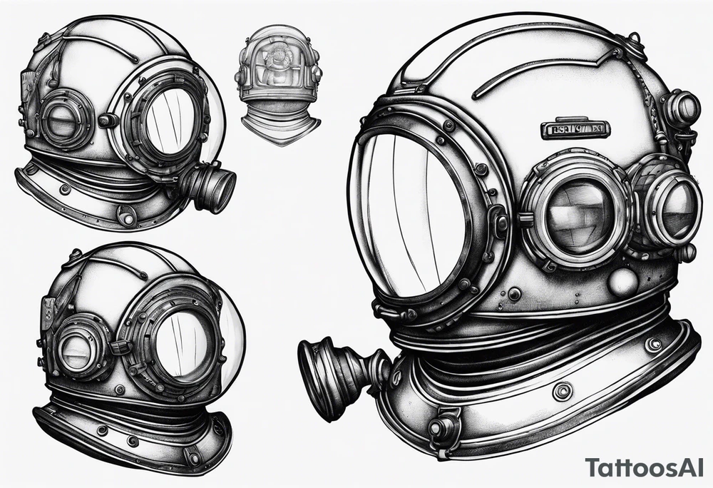 mark v diving helmet mixed with a space helmet tattoo idea mark v diving helmet mixed with a space helmet tattoo idea