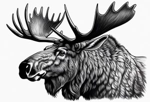 hunting moose stone sheep grizzly yukon tattoo idea