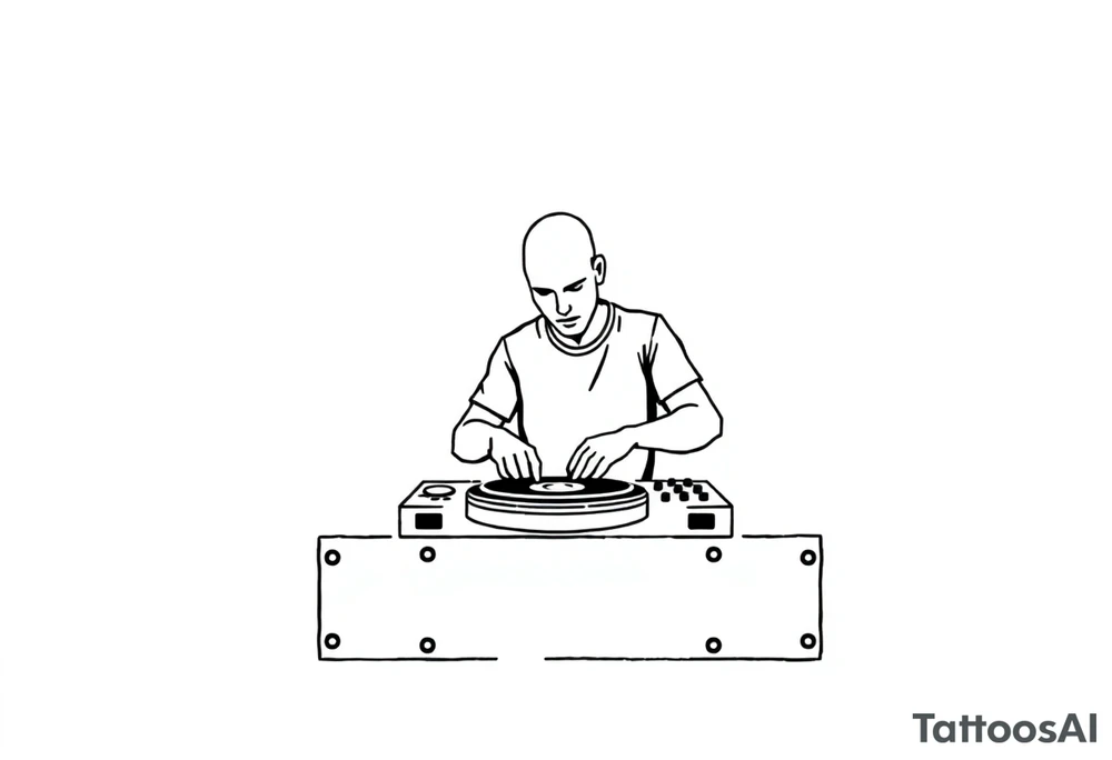 disk jockeying tattoo idea